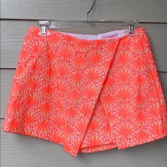 Lilly Pulitzer Marii Skort Seashell Lace Eyelet Size 00 in Excellent Condition - Picture 7 of 11